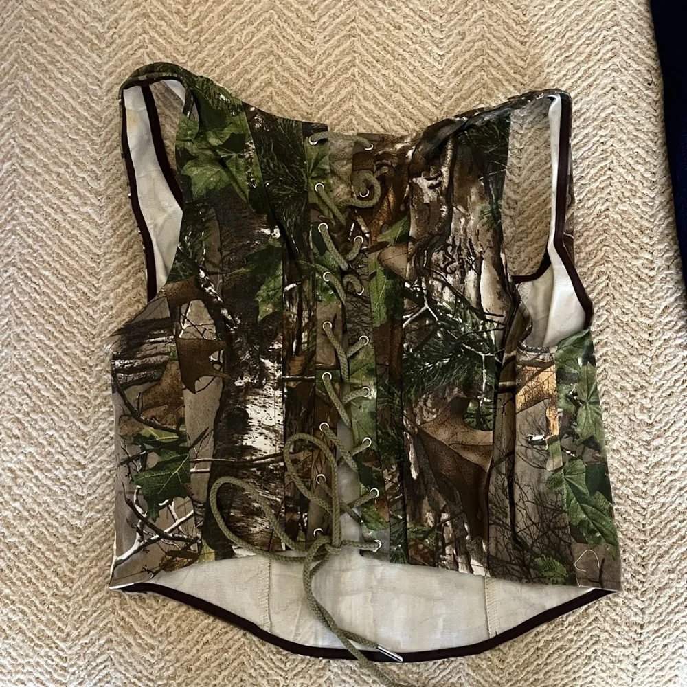 NWOT Frankie's Camo Corset - Picture 2 of 3